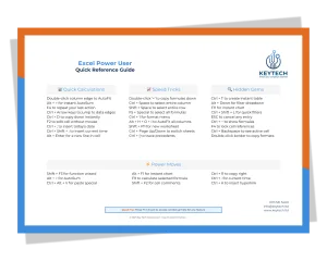 30+ Essential Excel Keyboard Shortcuts For Power Users: Boost Productivity Now! Excel Keyboard Shortcuts PDF Download