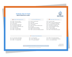 Make Outlook Easy With 35+ Outlook Keyboard Shortcuts Essential Outlook Keyboard Shortcuts PDF image